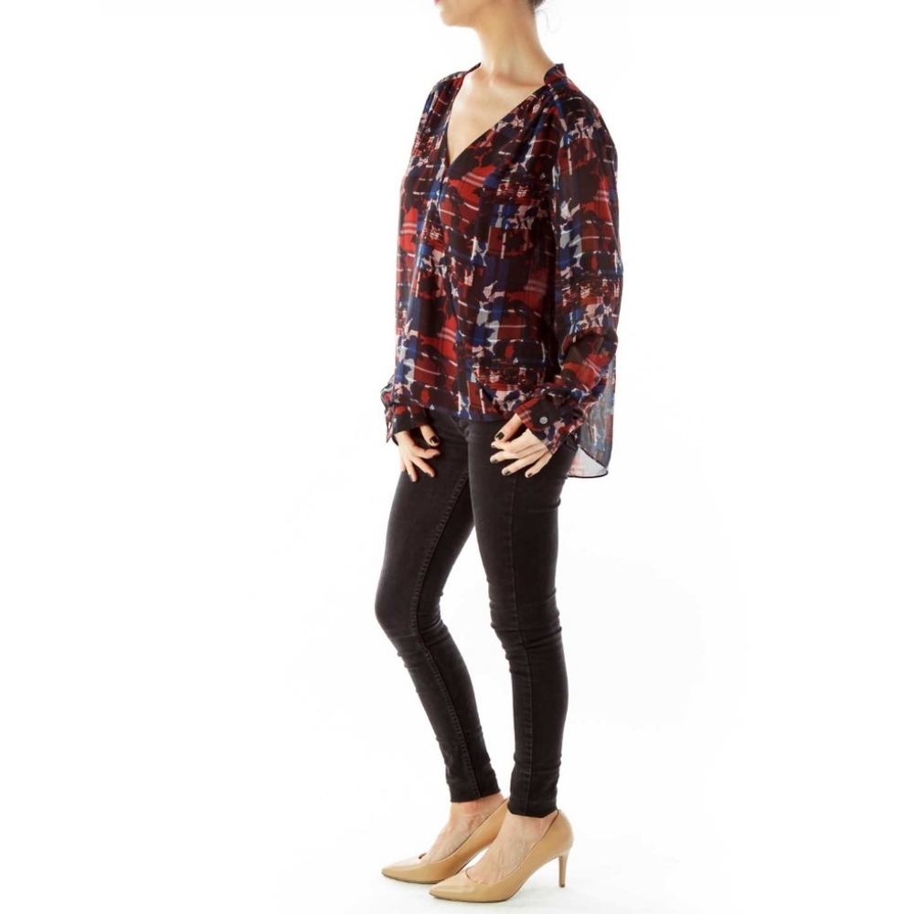 Vince Camuto Floral Blouse S